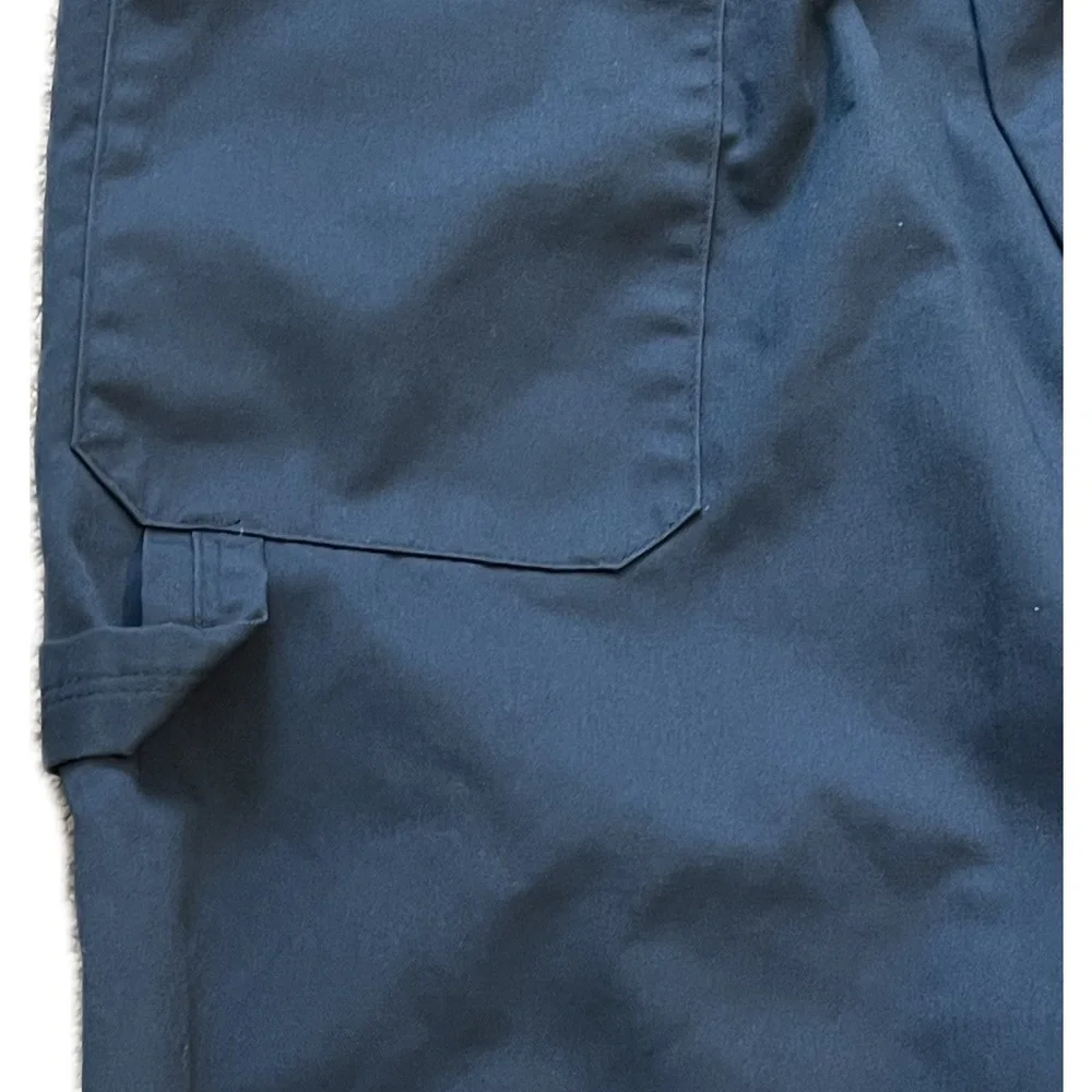 Vintage Dickies Coveralls Mens Blue Twill Zip Jumpsuit Mechanic Workwear 42 Tall - Picture 6 of 10